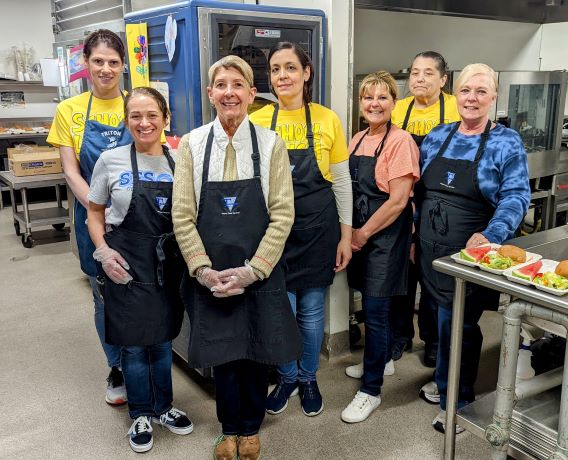 Kitchen staff in group photo